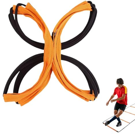 JINGAN Agility-Leiter | Fitness-Leitern mit hochdichten gewebten Bändern für Training, Speed-Trainingsprodukte für Tennis, Volleyball, Fußball, Basketball, Badminton, Laufen