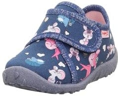 Superfit Chaussons Spotty pour garçon et fille, bleu clair/multicolore 8140, largeur 20 EU, Bleu clair multicolore 8140, 20 EU Large