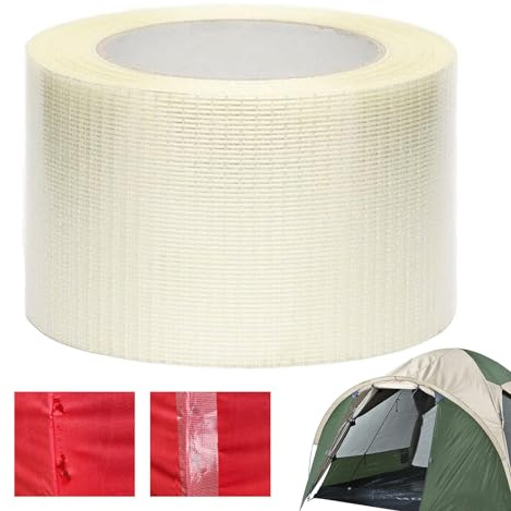 CAMEIRGOU Tent Repair Tape - Clear Waterproof Airbed Repair Tape, Tear Resistant Self Adhesive Puncture Tent Repair Kit, Invisible Gazebo Repair Tape For Awnings, Inflatable Swimming Pools, Kayak