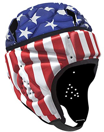 Rugby-Kopfschutz für Erwachsene, weiche Schale, EVA-Schaum, verstellbare elastische Absorption, Fußballhelm, Kopfschutz, stoßfest, für Rugby, Fußball, Baseball