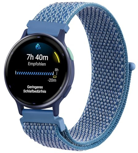 AK für Garmin Vivoactive 5 Armband/Vivoactive 3 Armband, 20mm Quick Release Nylon Ersatzarmband für Garmin Venu SQ/Venu 2 Plus Damen Herren