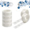 Pack of 600 Balloon Adhesive Dots Glue, 3 Rolls Self-Adhesive Balloon Glue Dots, Double-Sided Adhesive Dots, Transparent, Removable Self-Adhesive Balloon Glue Dots, Balloon Glue for Wedding