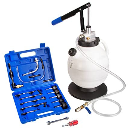 otgerlensker products Système de Remplissage d'huile de boîte de Vitesse avec Pompe, réservoir 6 L, 15 adaptateurs multimarques