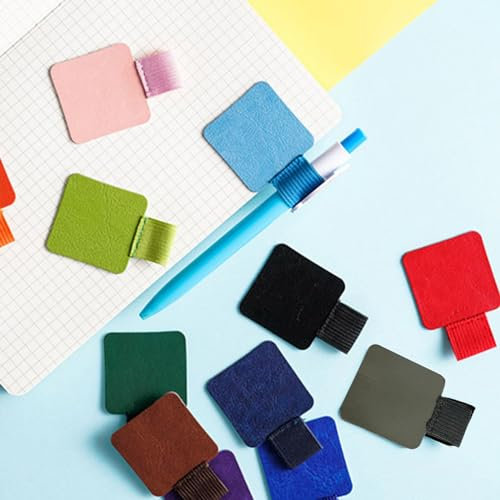 Yjcnelcr 5 Pcs Leather Pen Loop Holder For Notebooks Journals Planners Tablet For Case Pen Elastic Loop Portable Storage Accessor