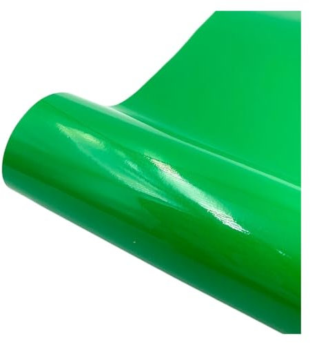LIUCH Permanent Adhesive Vinyl Matte Metal Colors Vinyl Sheets For Christmas Halloween Party Home Decoration Stickers Craft Cars Decal(Green,12in x 10in(30x25cm))
