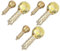 VICASKY Goldener Mikrofon-ballon 6 Stück Zahlenballons Aus Aluminiumfolie für Babyparty