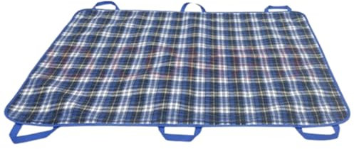 SAGZLKD Almohadilla de posicionamiento Tubular para Cama, sábana Deslizante para Ancianos con 6 Asas, para Girar y moverse en casa, Almohadillas Reutilizables para posición en Cama A, 150x90cm