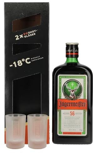 Jägermeister 35% Vol. 0,7l in Geschenkbox mit 2 Shotgläser