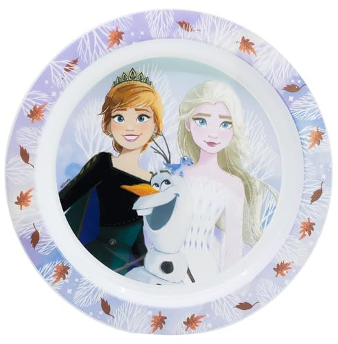 Plato infantil reutilizable de plástico apto para microondas de Frozen