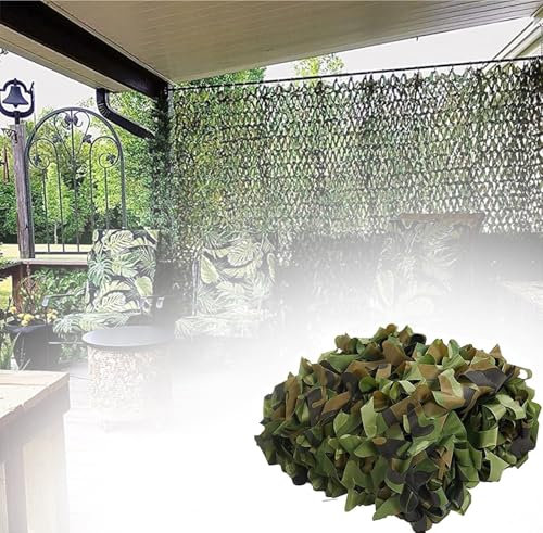 Camouflage,Filet De Ombrage Militaire,Voile D'ombrage pour Pergola, Toile De Couverture des Cultures,Protection Solaire,Rouleau en Vrac Camouflage,Camping Tir Chasse Fête Décoration D,4 * 5m