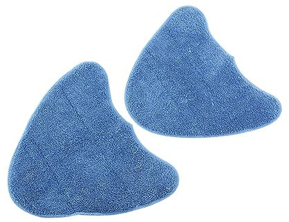 Mobestech 2Pcs Microfiber Steam Mop Replacement Pads for Vax Washable Cleaning Cloths with Hook Loop Design Compatible with Shark Steam Scrub Mop Blue