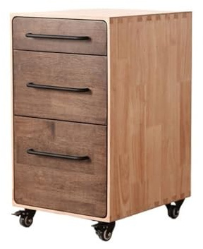 Aktenschränke Unter dem Tisch, Aufbewahrungsschrank aus Holz, Schublade, Kommode, Aktenschrank, Entsorgungsaufbewahrungstisch, seitlicher Abnehmbarer niedriger Schrank(Bruin)