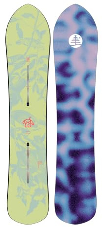 Burton Snowboard Family Tree Sketch Artist Camber Graphic Herren – Größe 159 – Gelb