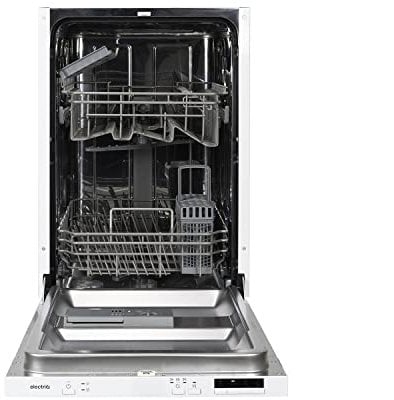 electriQ 10 Place Settings Slimline Fully Integrated Dishwasher - White