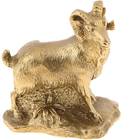 Fenteer Chinesische Tierkreiszeichen Figur Glückfigur Tierfigur Feng Shui Reichtum Ornamente, Ziege