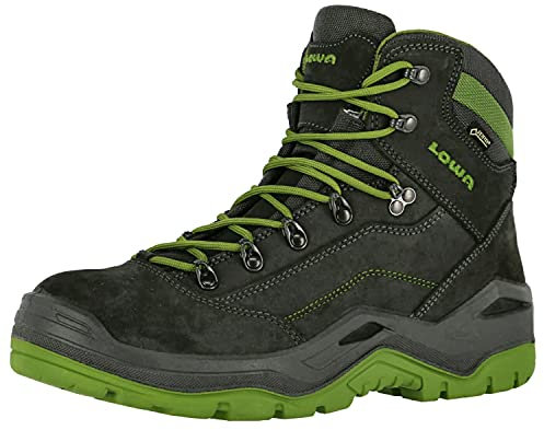 LOWA Renegade Work GTX Mid S3, Farbe:schwarz/grün, Schuhgröße:43 (UK 8.5)
