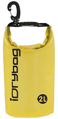 IDRYBAG Transparente wasserdichte Tasche 2L/5L/10L/15L/20L, kleine wasserdichte Tasche zum Kajakfahren, schwimmende Trockentasche für Campingreisen