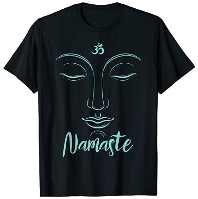 Yoga Damen Herren Sport Spiritualität Meditation Namaste T-Shirt