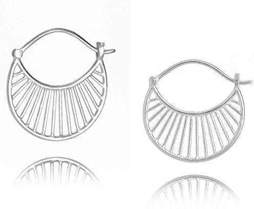 Pernille Corydon Daylight Creolen Silber - Ø22 mm Damen Ohrringe rund Silber 925 - E571s