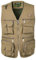 KTWOLEN Herren Angelwesten Sommer Outdoor Weste mit Vielen Taschen Fotografie Anglerweste Arbeitsweste Safari Weste Jagd und Fischer Weste, Khaki, XL