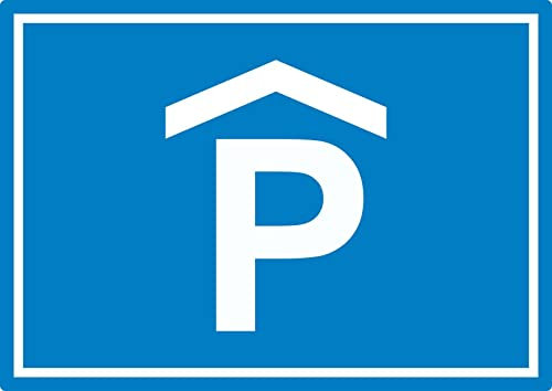 P Parkhaus Parkgarage Symbol Aufkleber A2 (420x594mm)
