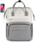 LOVEVOOK Laptop Backpack Women 15.6 inch, Work Bags for Womens, School Computer Bag with USB Port for Business College Travel, Rucksack for Teacher Nurse,BeigeGrey