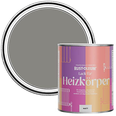 Rust-Oleum Hitzebeständiger Heizkörperlack in mattem Finish -Betongrau 750ml