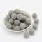 20mm ca. 50 Stück Bunte Mini Pompons zum Basteln filzkügelchen Bunt pom pom Bälle Kleine Bommeln Flauschigen Plüschbälle für Dekorieren Verzieren Nähen DIY Kreativen Handwerk,Hellgrau