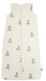 Jollein Baby Boys, Baby Girls, Unisex Baby Schlafsack Jersey 110cm Teddy Bear Sommerschlafsack