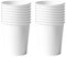 250ml Weiß Papier Partybecher,16 Stück Weiß Pappbecher,Trinkbecher Hochzeit Einwegbecher Disposable Cups für Hochzeit,Kinder DIY,Partybedarf,Tee,Heißen und Kalten Getränken Einwegkaffee Becher