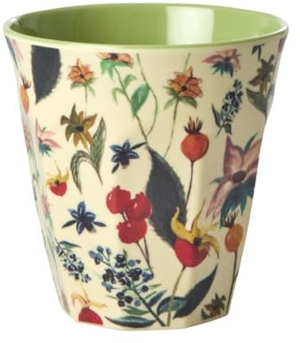 Rice Trinkbecher Melaminbecher aus 100% Melamin Winter Rosebuds medium
