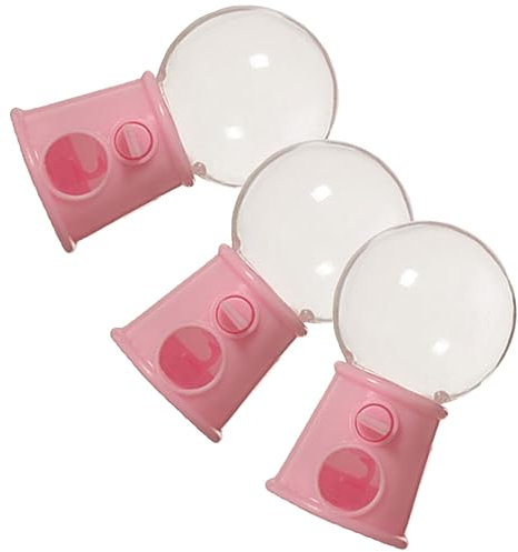 Zerodeko 3 Pièces Mini Gumballs Machines Mini Distributeur De Bonbons Distributeur De Bonbons Machine À Chewing-Gum De Bureau Banque D'argent Machines De Receveur De Bonbons Pour La Fête