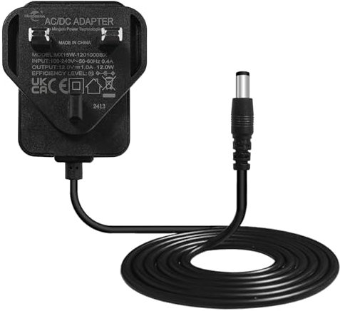 iNextStation 12V 1A 12W LED Strip DC Power Supply Adapter AC 100-240V to DC 12V Transformers UK Plug for LED Strip Lights