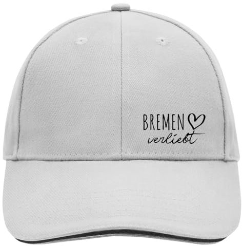 Huuraa Baseball Cap Bremen verliebt Geschenk Dark Grey/White Bremen Geschenkidee