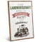 ARTFAVES® Wandbild Holzschild mit Spruch - Ohne Landwirtschaft wärst du - Türschild Retro Vintage Deko Bild Geschenk - Politik, Bauern Proteste