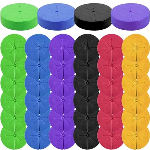 Peosaard Neoprene Clone Collars,40Pcs Cloning Collars,Multi-Color - DIY Foam Cloner Inserts,Hydroponic Sponges Clone Collars for Net Pots, Hydroponics, Aeroponics