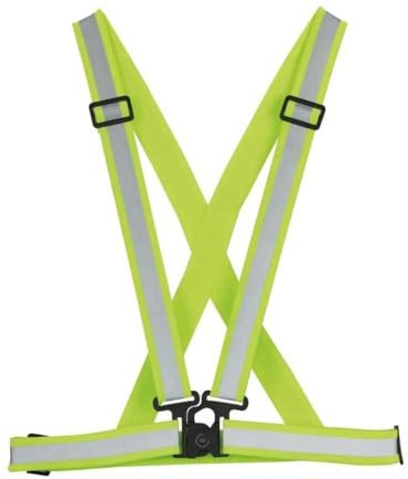 WOWOW Reflexgurt Cross Belt gelb elastisch einstellbar