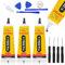 Bisienya 3 PCS T-7000 Adhesive Glue,T7000 Glue,Phone Screen Glue,15ml Super Glue,phone glue,Suitable for Mobile Phones,Jewelry,Glass,Wood,Metal,Fabric,Crafts (with Tools × 9)
