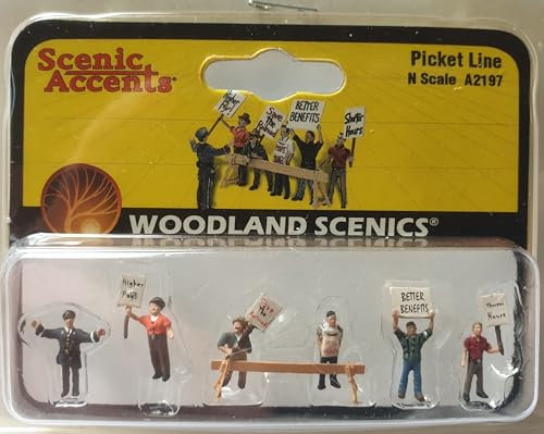 Woodland Scenics A2197 streikende Arbeiter Figuren Spur N 1:160 Picket Line