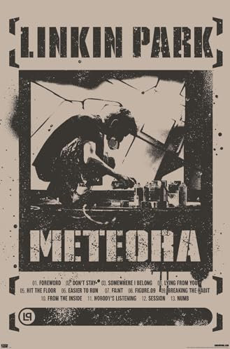 Trends International Linkin Park – Meteora Wandposter, 56,8 x 86,4 cm, ungerahmte Version