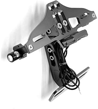 JSDHFQ Motorcycle Adjustable Angle License Number Plate Frame Holder Bracket For K&awasaki Z650 Z 650 2007-2010 2011 2012 2017 2018 Decoration