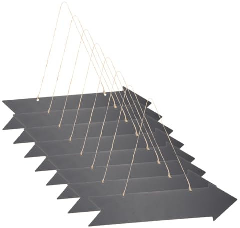 PHENOFICE 8-teilige Kreidetafel-pfeilschilder Doppelseitige Leere Pfeilschild-richtungsschilder Holzpfeile Für Dekoration