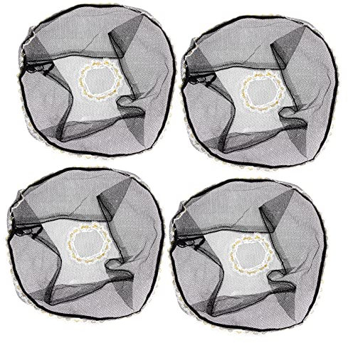 MOBUTOFU 4Pcs Fan Safety Net Mesh Cover Grip Proof Finger Protector for Stand Table and Clip Fans Washable and Adjustable Vent Protective Cover