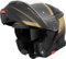 Bogotto H271 Taog Bluetooth Klapphelm, schwarz matt/Gold, XS