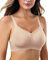 As Fairy Non Wired Bras for Women Lift Push Up Seamless Wireless Bra with Soft Support Lace V Neck Bralette Mesh Bras Everyday Bra (Nude,XL)