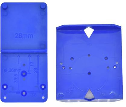 2PCS Effiziente Schrank Scharnier Führung Holzbearbeitung Werkzeug Set Für 35/40mm Scharnier Bohren Loch Locator