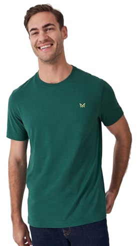 Crew Clothing Mens Crew Neck T-Shirt 'Classic Tee' - Short Sleeved (Teal Green) XL