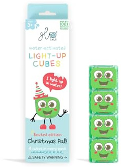 Glo Pals Christmas Edition Wasser-Sensorwürfel, grün