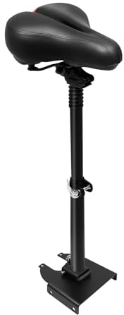 LIAIZE Elektrischer Scooter Sattel, 50-68cm Faltbarer Stoßdämpfender Sitz, Gewichtskapazität 100kg, Verstellbarer Stoßfester Rollersitz für Xiaomi 365