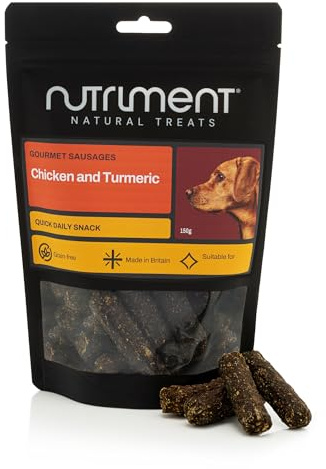 Natural Treats Gourmet Sausages Chicken & Turmeric (150g) Dog Chew Treats